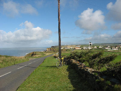 towards Upton Cross on the coast road