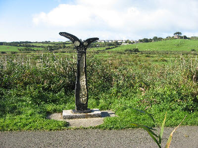 Millennium post on Bude Marshes