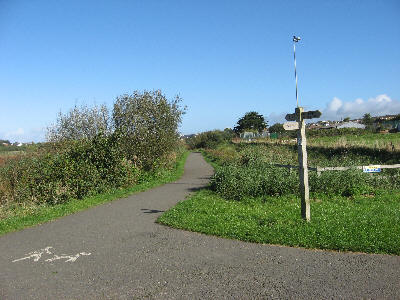 Millennium post
and rugby field