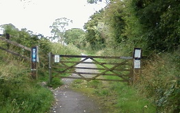 gate opposite-Blagdon Wharf cafe