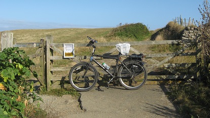 Gate from Maer Down Road