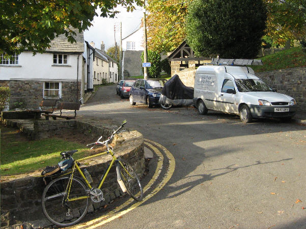 beside the church in Stratton