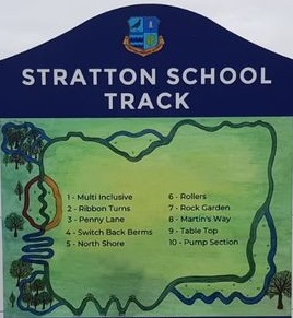 plan of Stratton School track