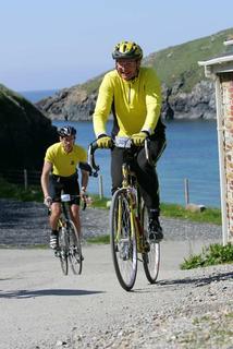 two sportive cyclists
