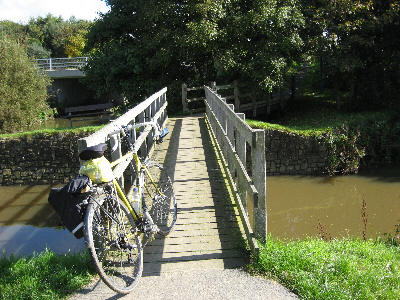 footbridge to canal towpath